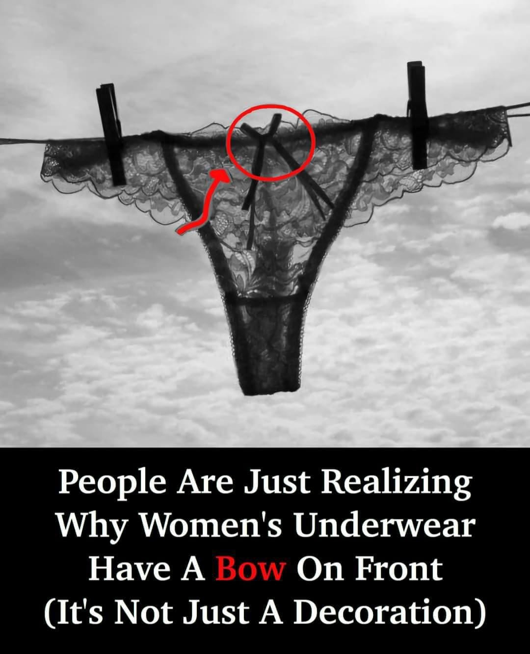 People Are Only Just Realizing Why Women’s Underwear Have A Bow On Front