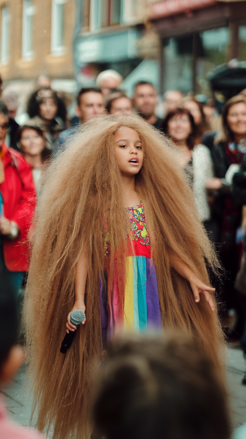 NO ONE SAW THIS COMING! A 13-year-old girl with a frizzy bob took the mic, and when asked what she would sing, she simply said, Its a surprise, Moments later? She transformed into a soul queen! With flawless vocals and a powerhouse performance, she owned the street, leaving the crowd stunned