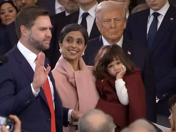 JD Vances Daughter Goes Viral At Inauguration After People Spot Small Detail