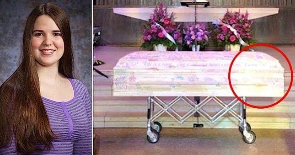 Teenage girl dies of cancer, when her mom looks at her coffin, her heart is filled with warmth
