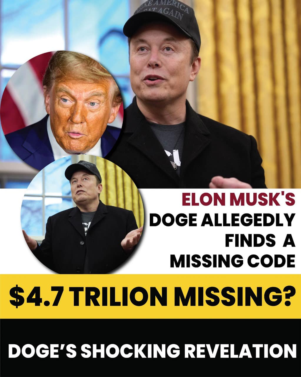 Elon Musks DOGE allegedly finds $4,700,000,000,000 treasury payments with missing code which makes tracing them almost impossible