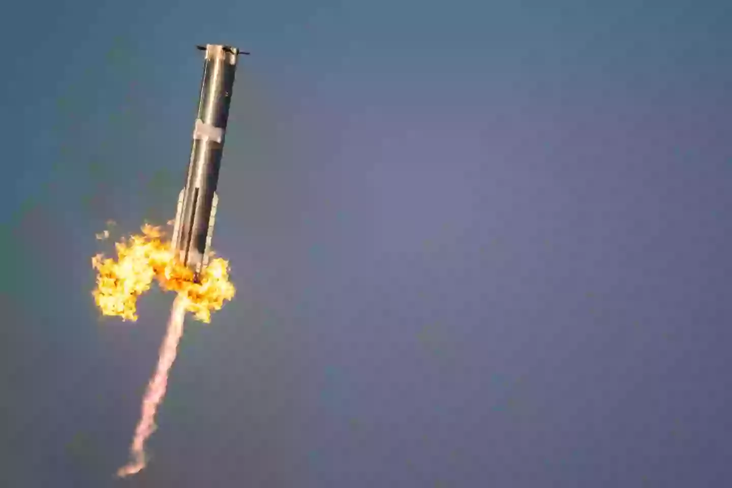 Horrifying moment Elon Musk’s SpaceX rocket explodes and comes crashing down to Earth after losing contact with ground control