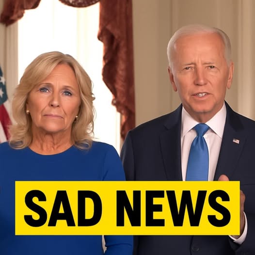 Joe Biden with tears in his eyes make the sad announcement