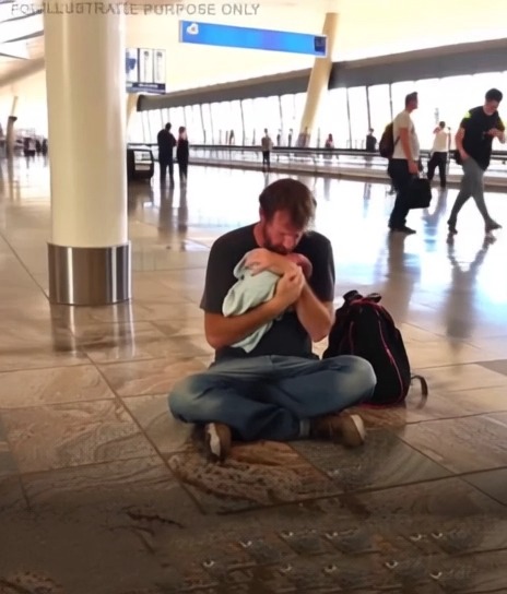 Widowed Dad Denied Boarding a Flight with His Baby, an 82-Year-Old Lady Steps In to Help—Today’s Story