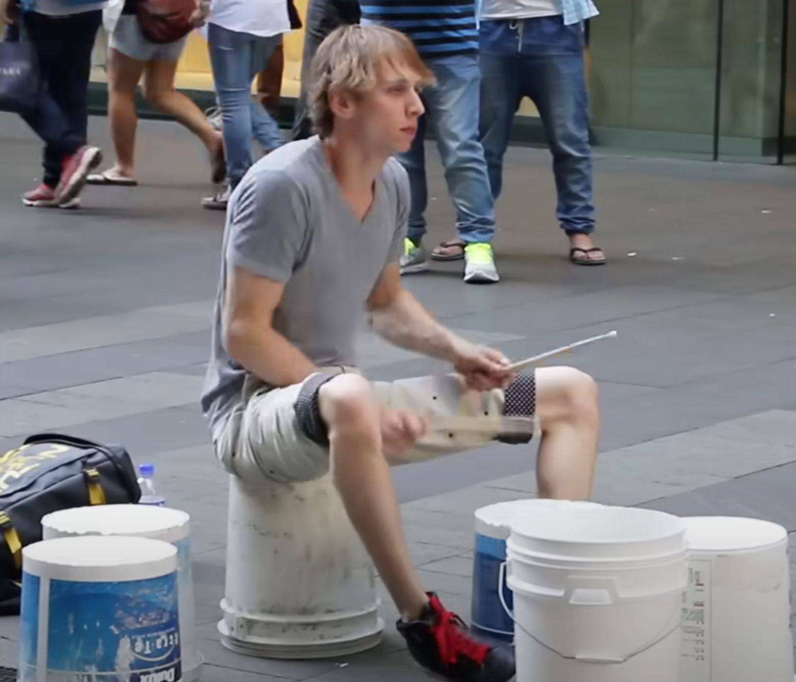 At First No One Paid Attention to This Homeless Drummer — Then He Started Playing and Left the Whole Street in Shock