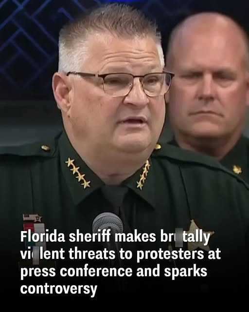 Florida sheriff makes brutally violent threats to protesters at press conference and sparks controversy