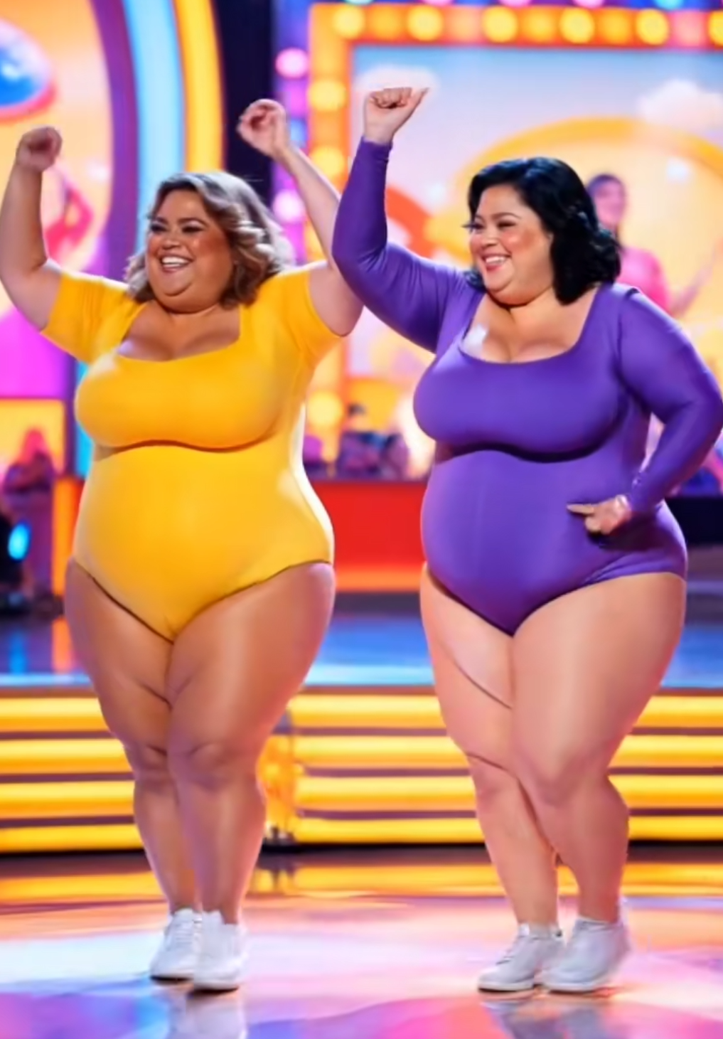 When Two Plus-Size Dancers Stepped Onstage in Bright Leotards, the Audience Expected a Fun Routine—But Their Electrifying Performance Became an Unforgettable Celebration of Body Positivity and Joy