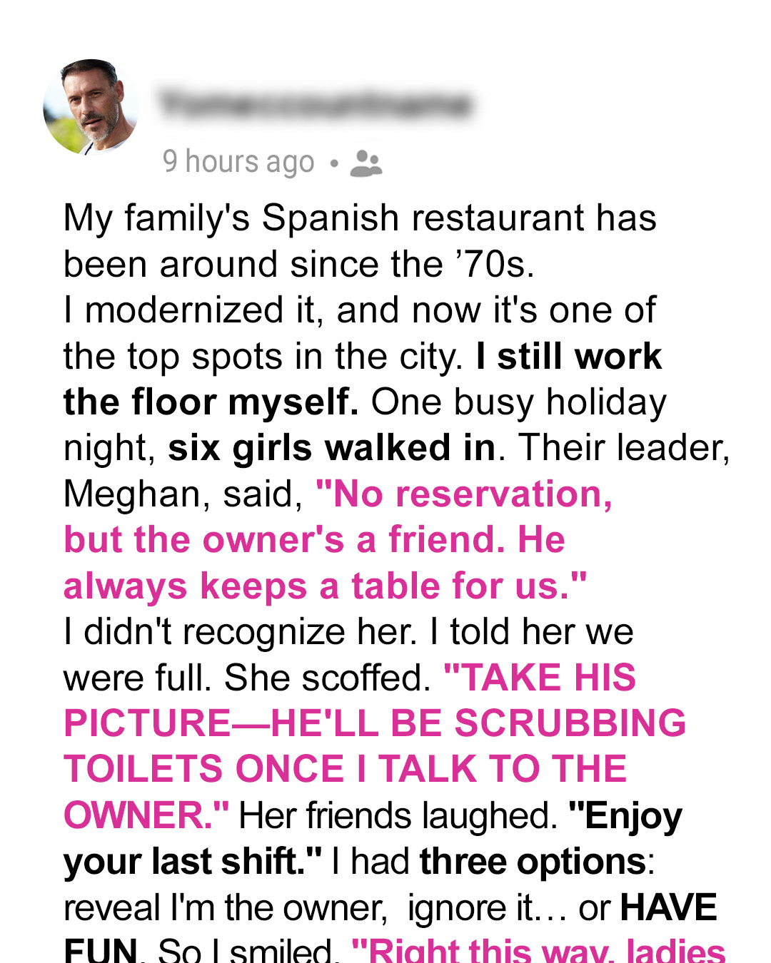 Entitled Guest Demanded a Free Table at ‘Her Friend’s’ Restaurant — Too Bad I Was the Owner