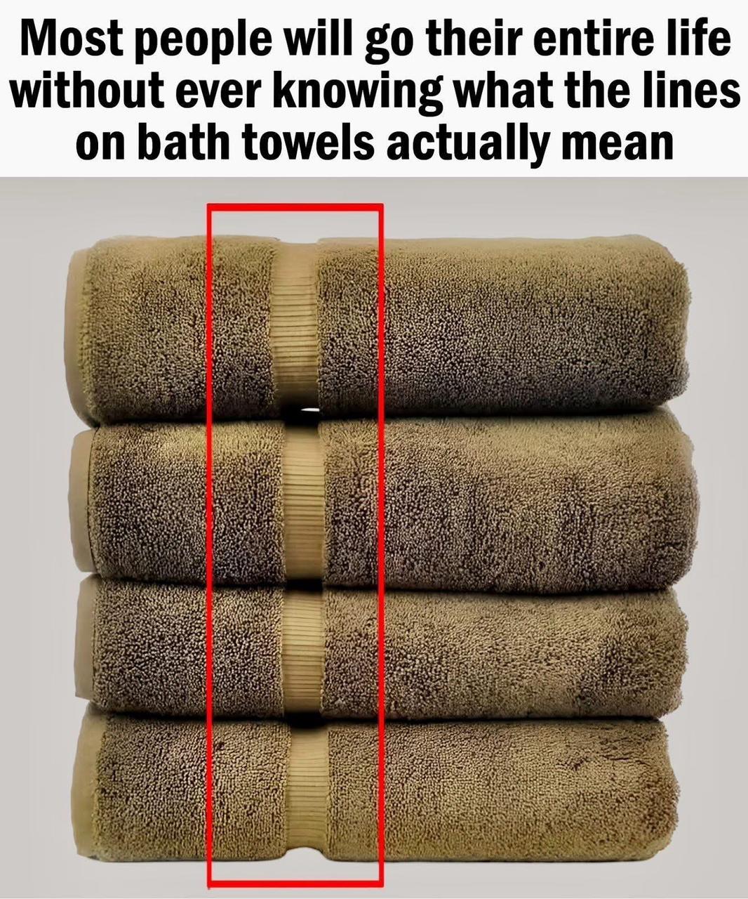 Here’s What The Lines On Bath Towels Actually Mean