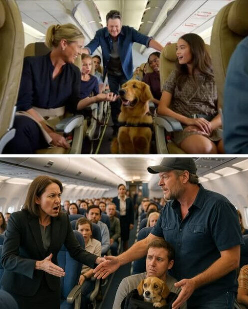 Woman Tries to Get Dog Removed from Flight — Until Blake Shelton Steps In and Shocks the Entire Plane