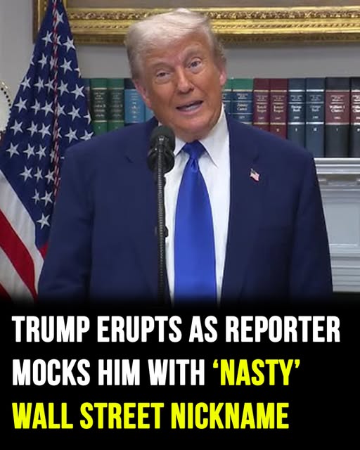 Trump erupts after reporter mocks him with Wall Street nickname