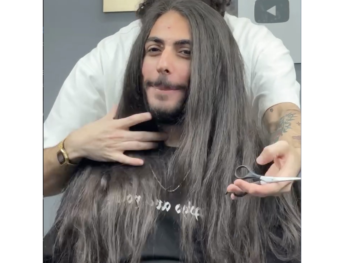 You Won’t Believe What This Man Looks Like After Chopping Off His Long Hair…