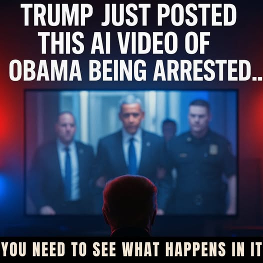 Trump Just Posted This AI Video of Obama Being Arrested!