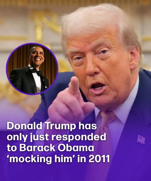 Donald Trump has only just responded to Barack Obama mocking him in 2011