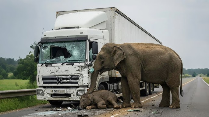 Driver Hits Baby Elephant — What the Mother Did Next Shocked the World