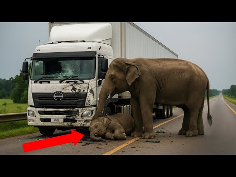 Driver Hits Baby Elephant — What the Mother Did Next Shocked the World Watch:Below
