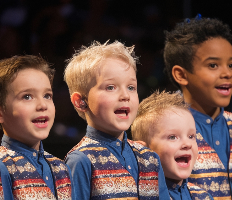 It starts like any cute church performance, then BOOM, chaos! When four boys take the mic, you expect hymns, not full-on comedy! Wait till the one in the vest goes rogue, The crowd loses it, and so will you, This hilarious twist is pure gold