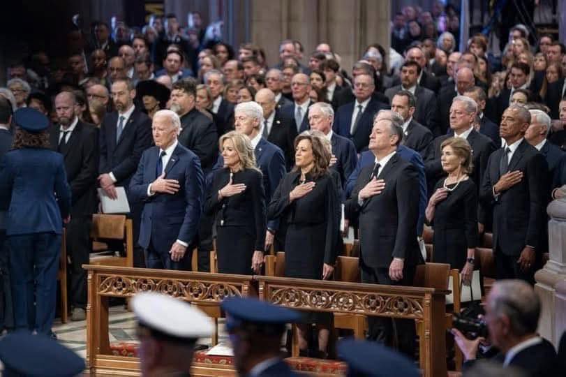 Kamala Harris Shares Photo Of Carter Funeral, Sparks Outrage After People Notice Small Detail.