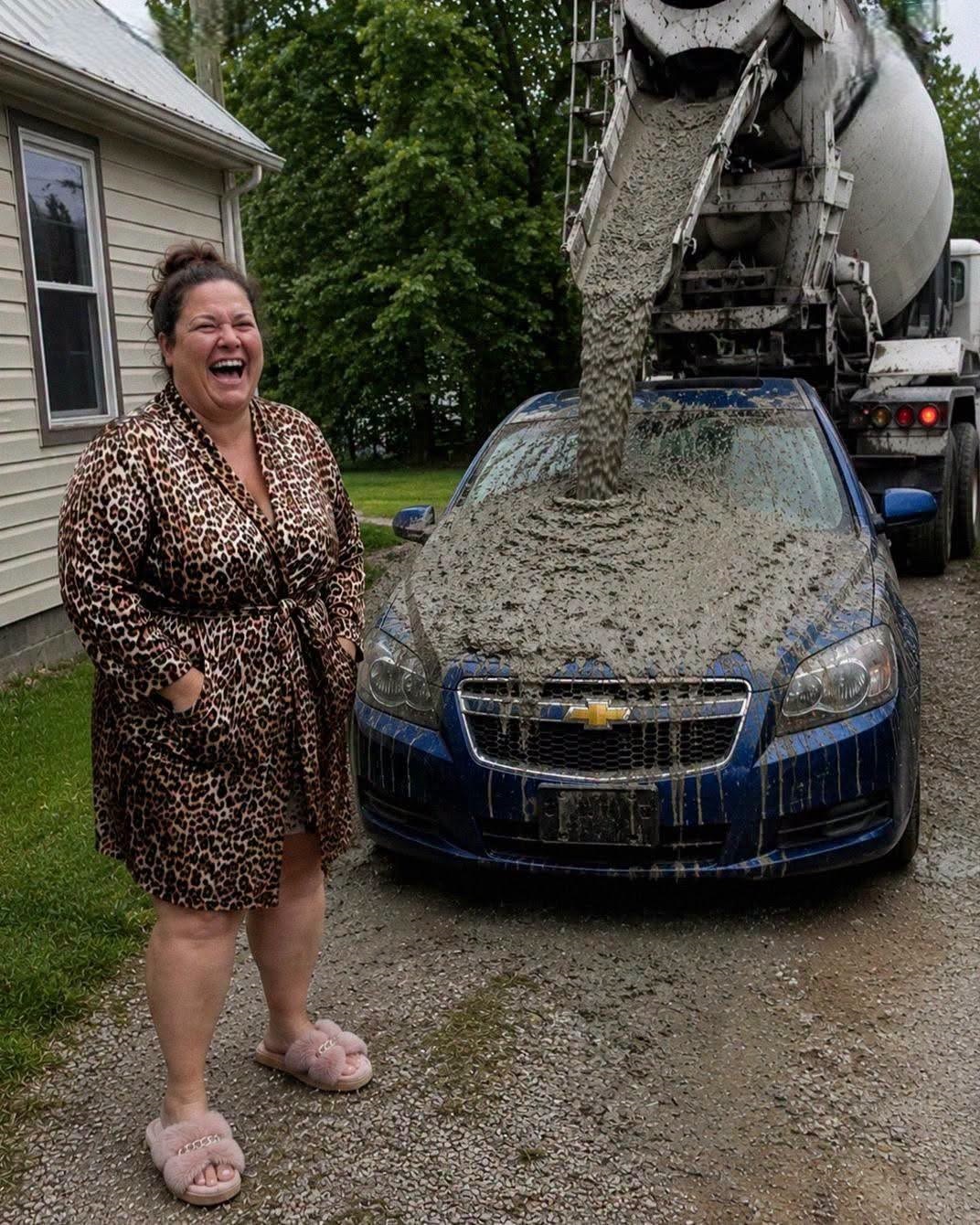 My Neighbor Covered My Car in Concrete for Blocking Her Lake View Then My Daughter Exposed the Truth