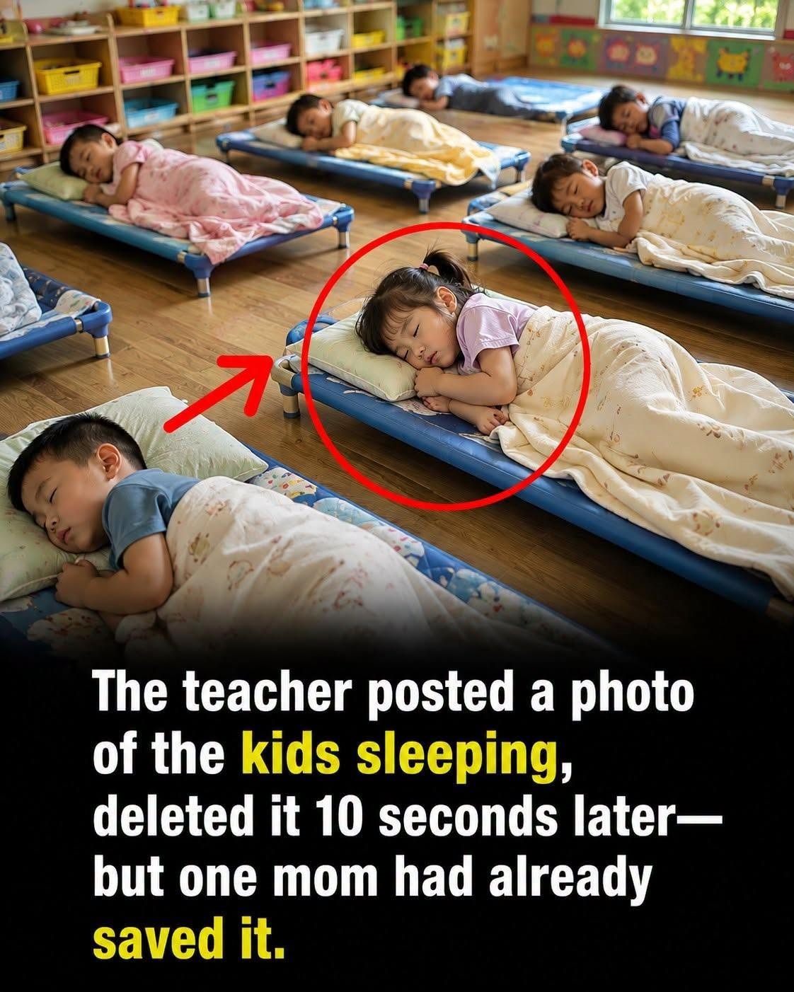 A Teacher Deleted a Classroom Nap Photo Seconds After Posting It and One Parent Had Already Saved the Image