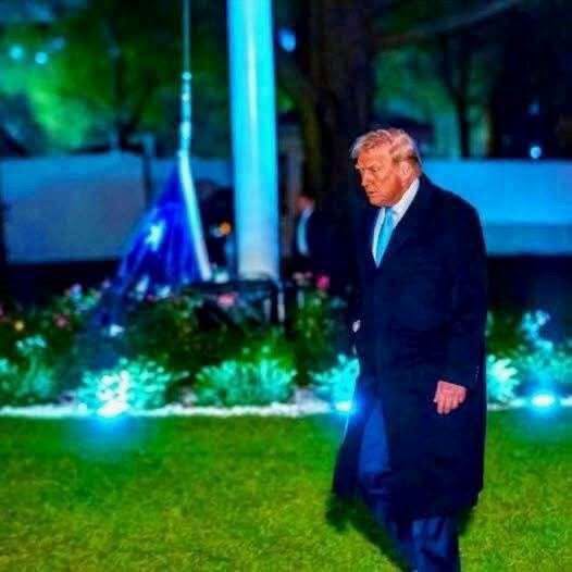 Late Night Sighting Trump Spotted With Mysterious Item Under Streetlights