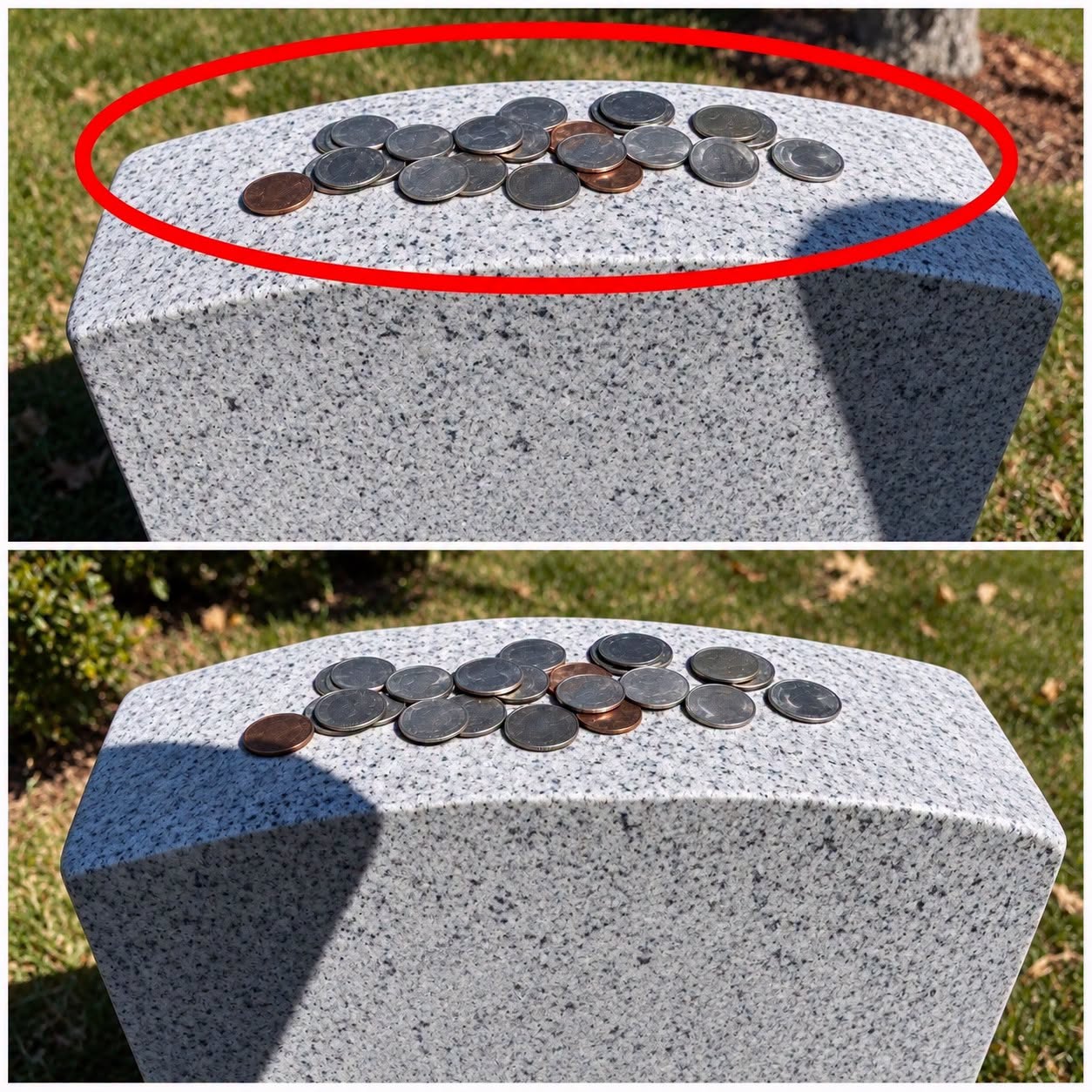 The Meaning Behind Leaving Coins