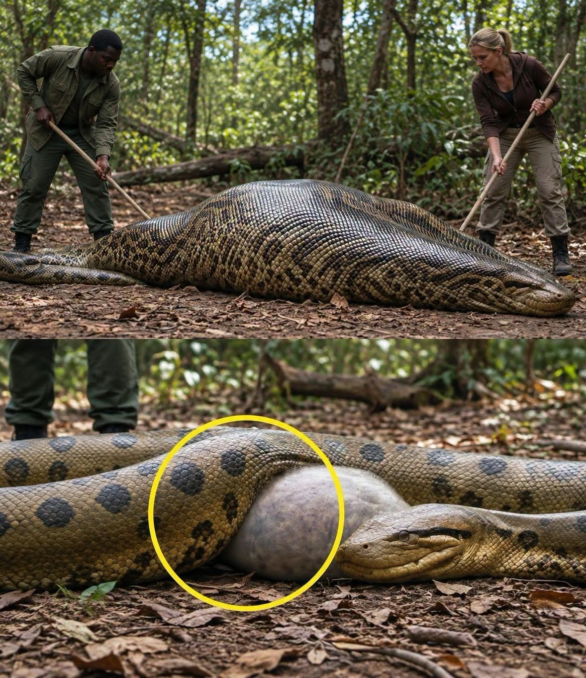 The Giant Snake in the Forest: A Remarkable and Mysterious Encounter