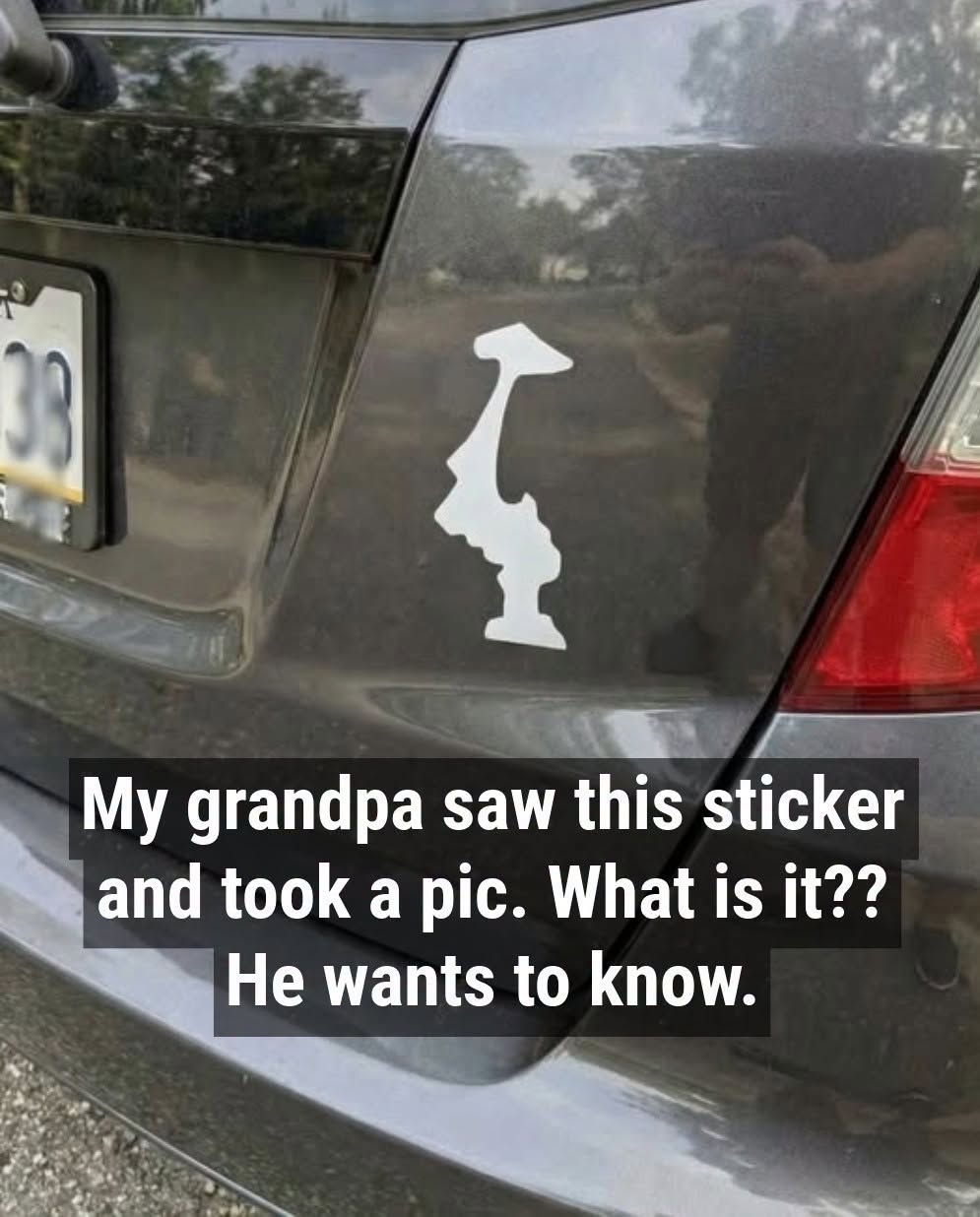 The Mysterious Sticker on Grandpa’s Car