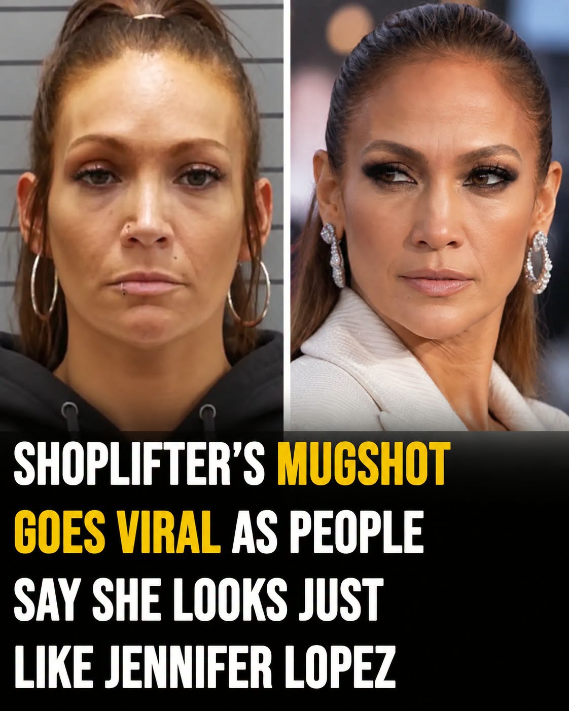 Shoplifter’s mugshot goes viral as people say she looks just like Jennifer Lopez