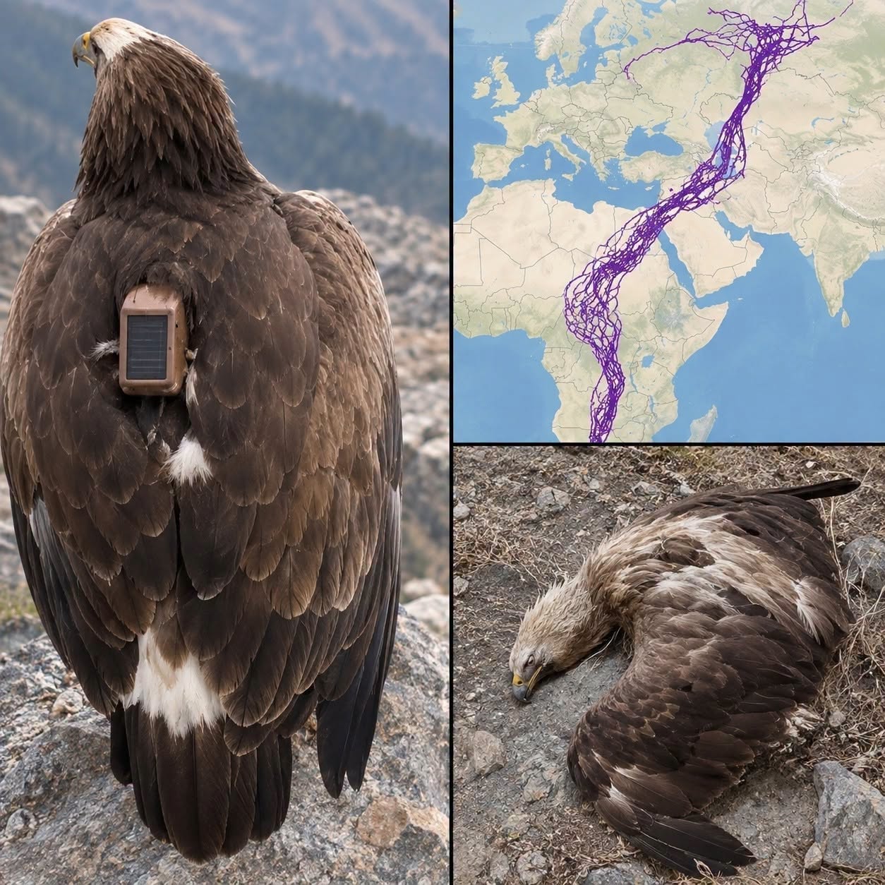 For 20 Years an Eagle Equipped With GPS Puzzled Scientists See Below