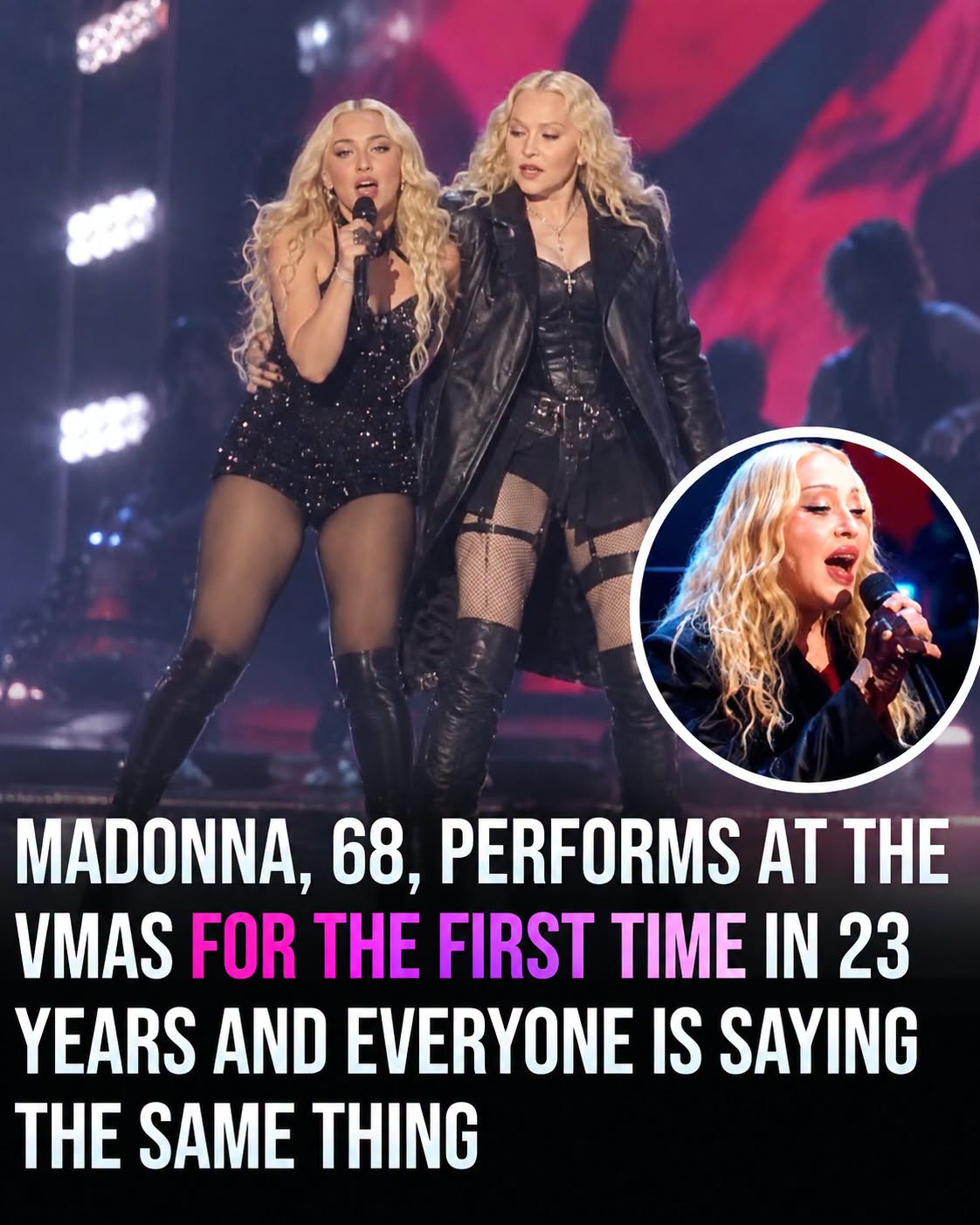 Madonna, 68, performs at the VMAs for the first time in 23 years and everyone is saying the same thing