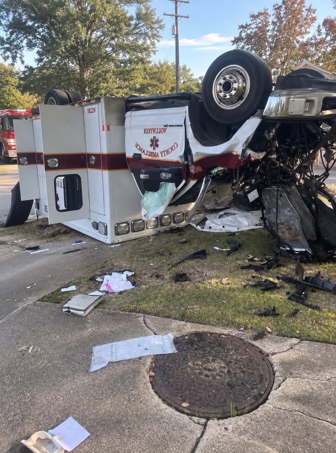 9 injured, including newborn child, in ambulance rollover crash…See more