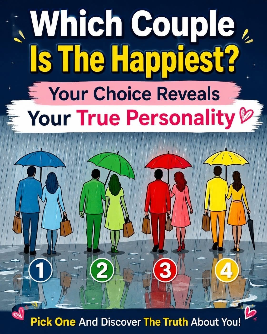 Which Couple Is Truly the Happiest? A Simple Choice That Can Reveal a Lot About You