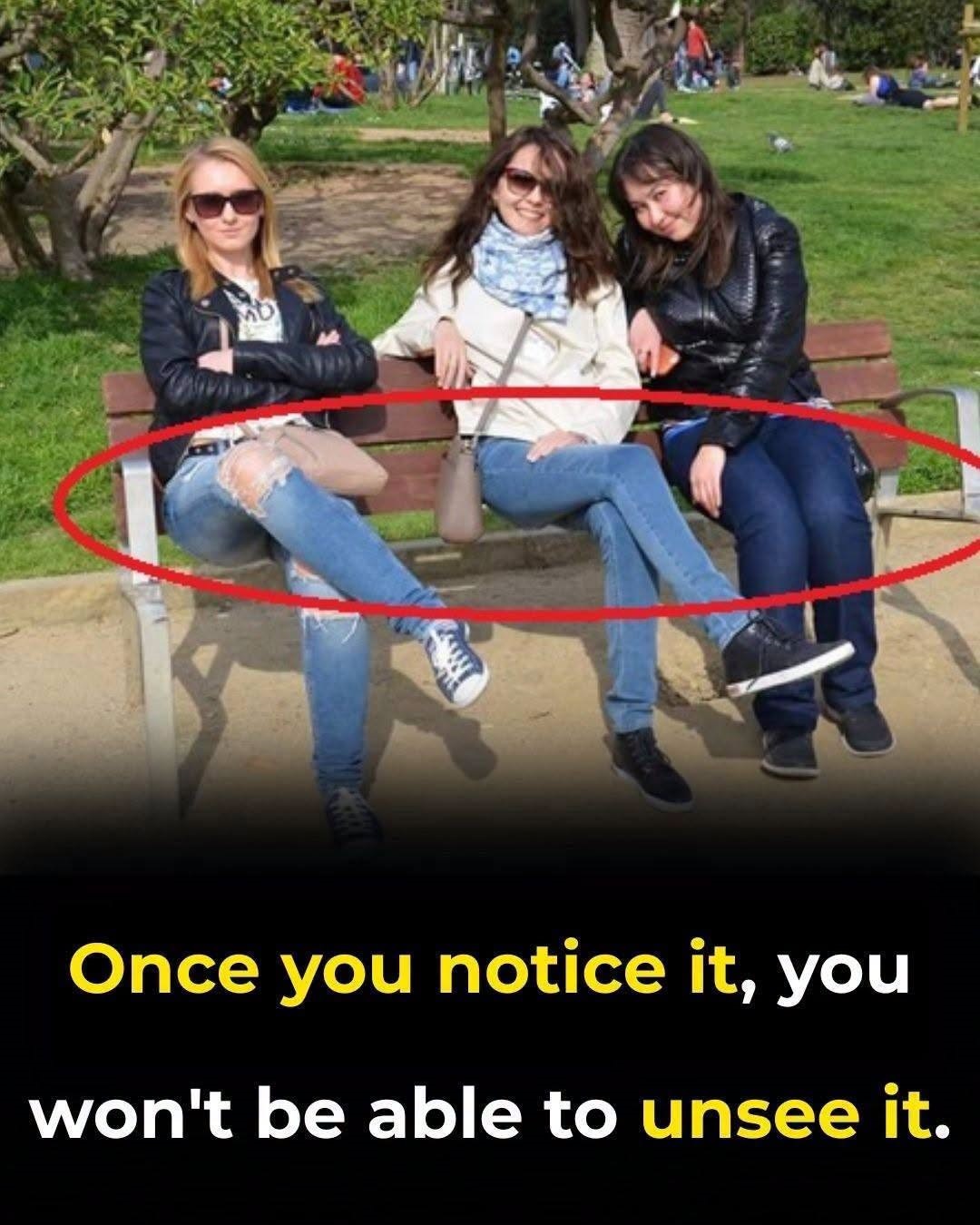Can You Spot The Problem With This Picture Three Women on Invisible Chairs