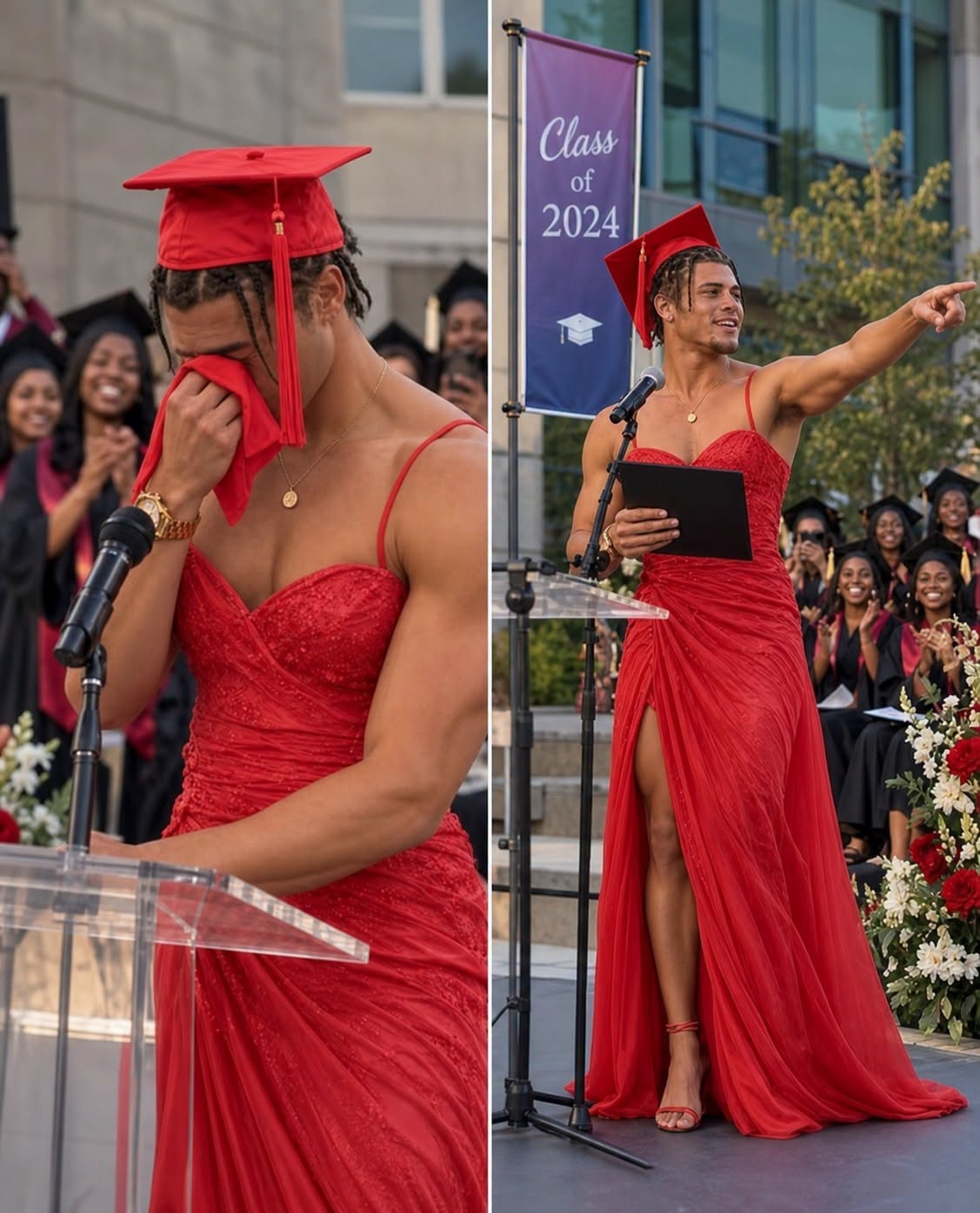 My son walked across the graduation stage…