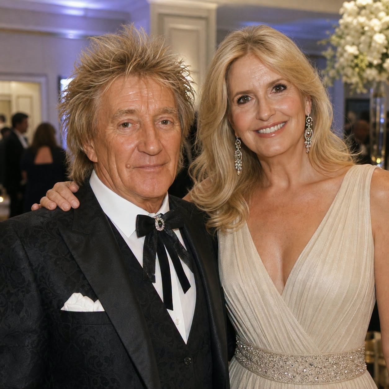 Rod Stewarts Wife Was Taunted for Gaining Weight and the Rock Star Had the Perfect Reply