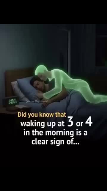 WHY DO YOU KEEP WAKING UP AT 3 OR 4 AM?