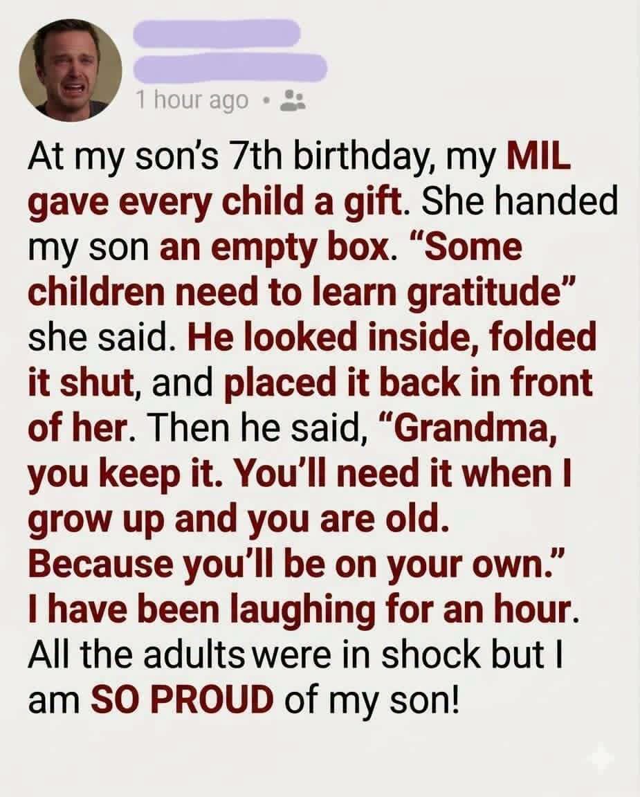 The Empty Gift Box That Silenced an Entire Birthday Party