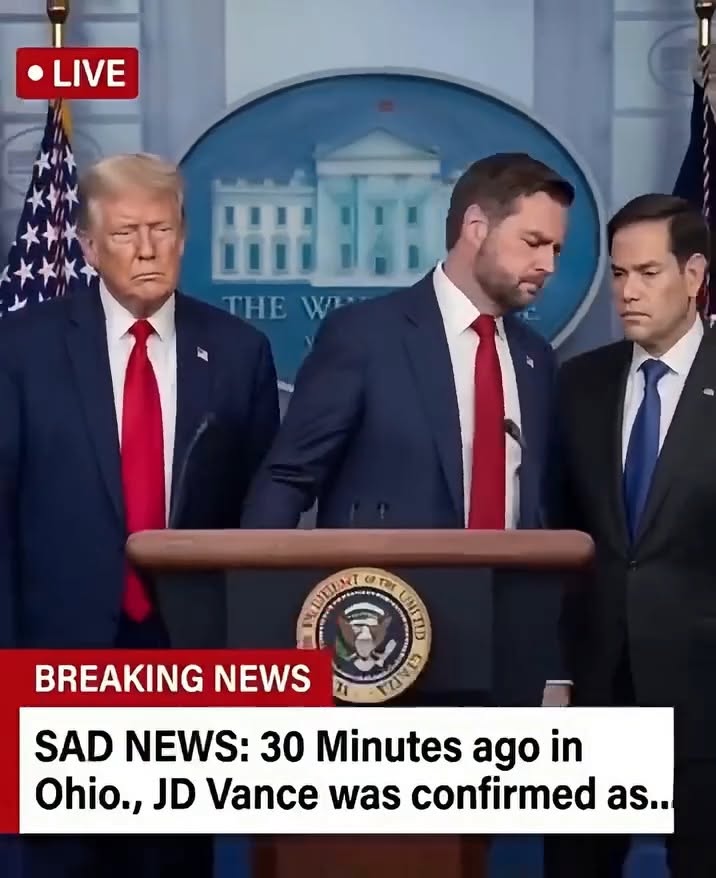 30 Minutes ago in Ohio., JD Vance was confirmed as…See more in comment