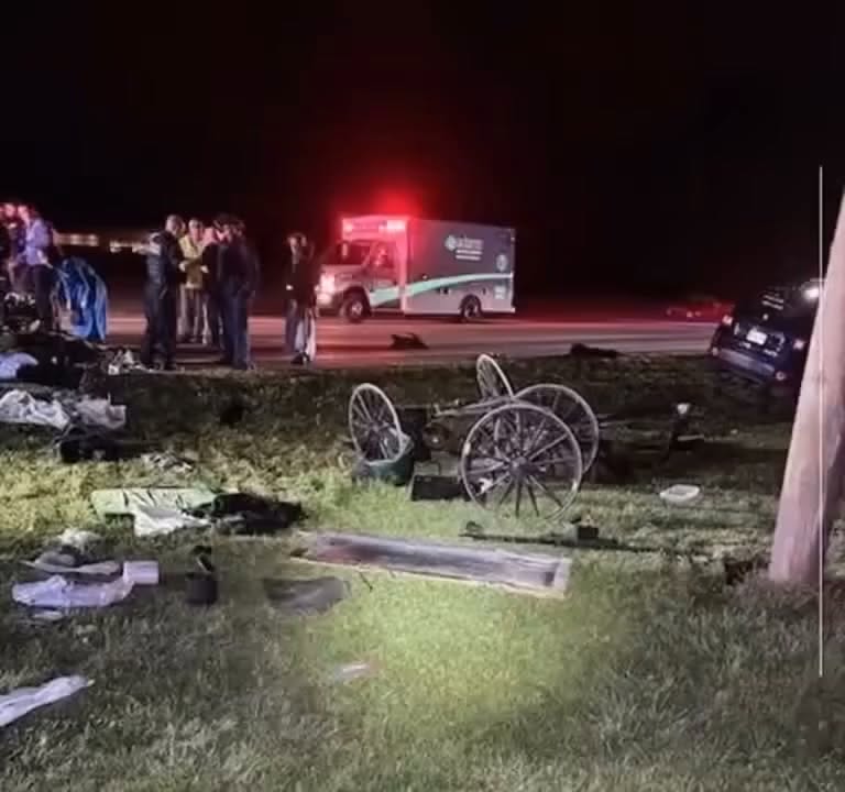 Amish buggy and Jeep collide in Berne, father airlifted to hospital, children injured
