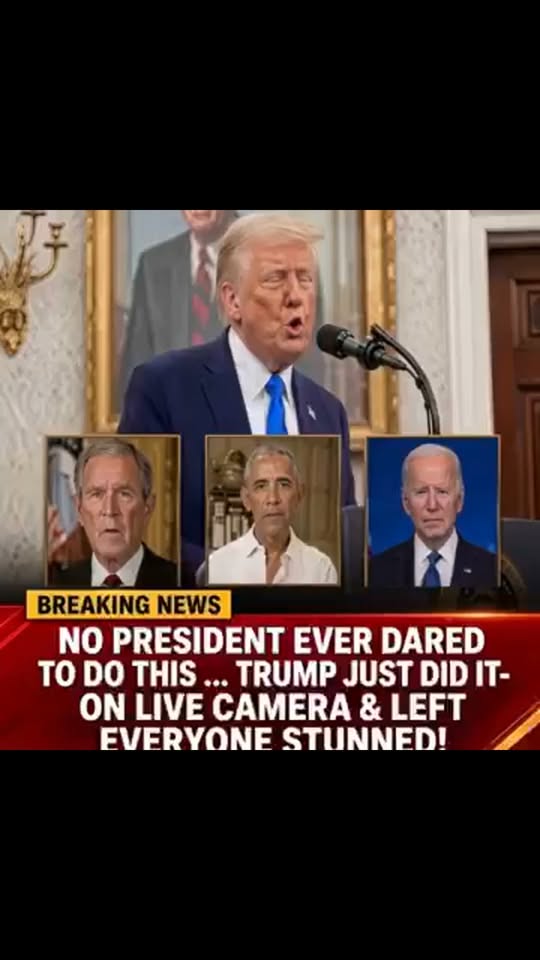 No President Ever Tried This Trump Just Did On Live Camera as