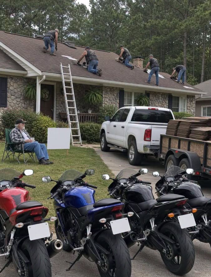 A Roofer Took an Elderly Man’s Savings—Then a Group of Bikers Confronted Him