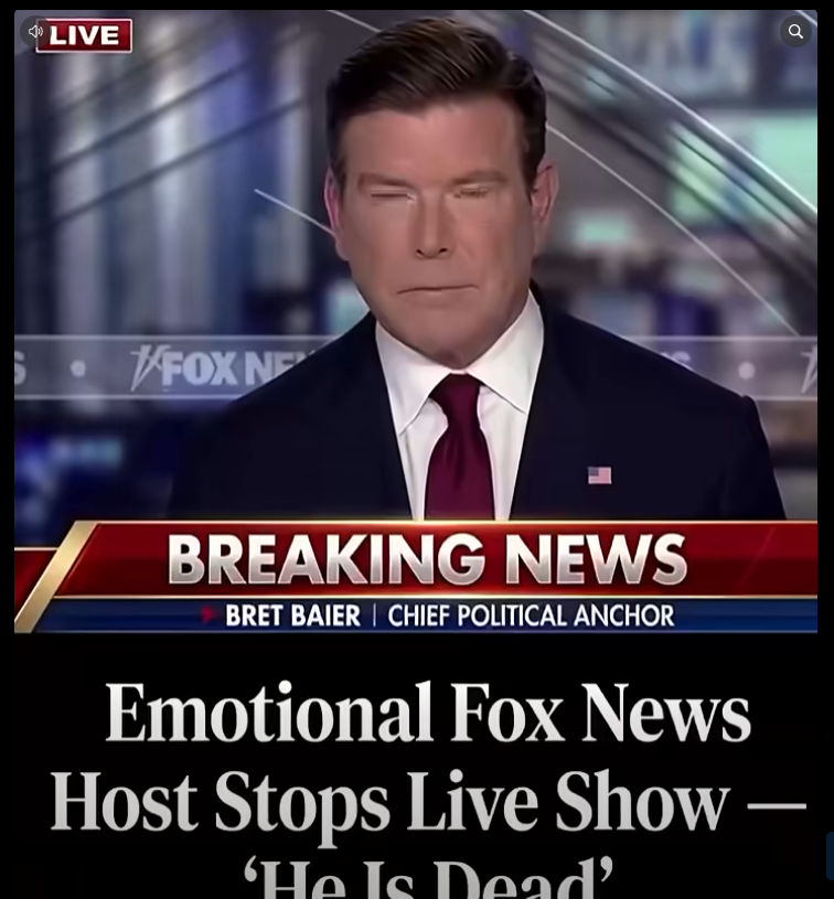 Emotional Fox News Host Stops Live Show…