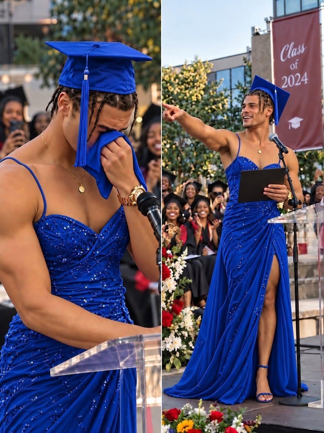 An Unforgettable Graduation Moment: Celebrating Confidence, Individuality, and New Beginnings