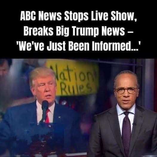 ABC News Stops Live Show, Breaks HUGE